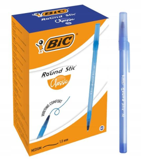 Modré guľôčkové pero BIC